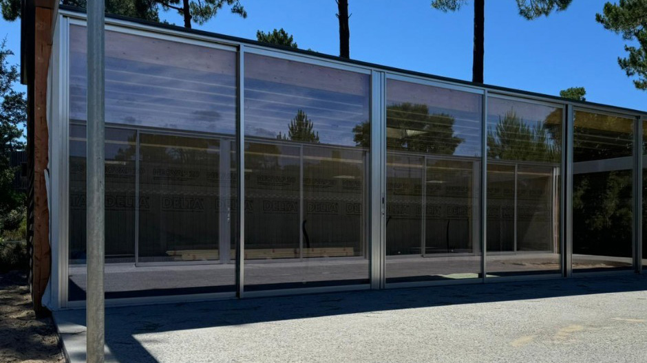 Châssis coulissants aluminium SCHÜCO à Lit-et-Mixe