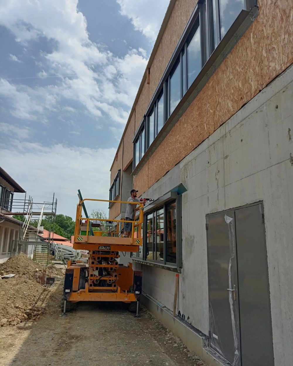 menuiseries aluminium pour un collège