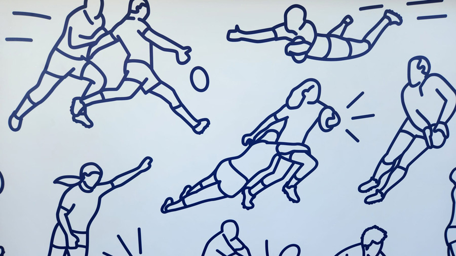 Menuiseries cintrées bois au stade de Soustons