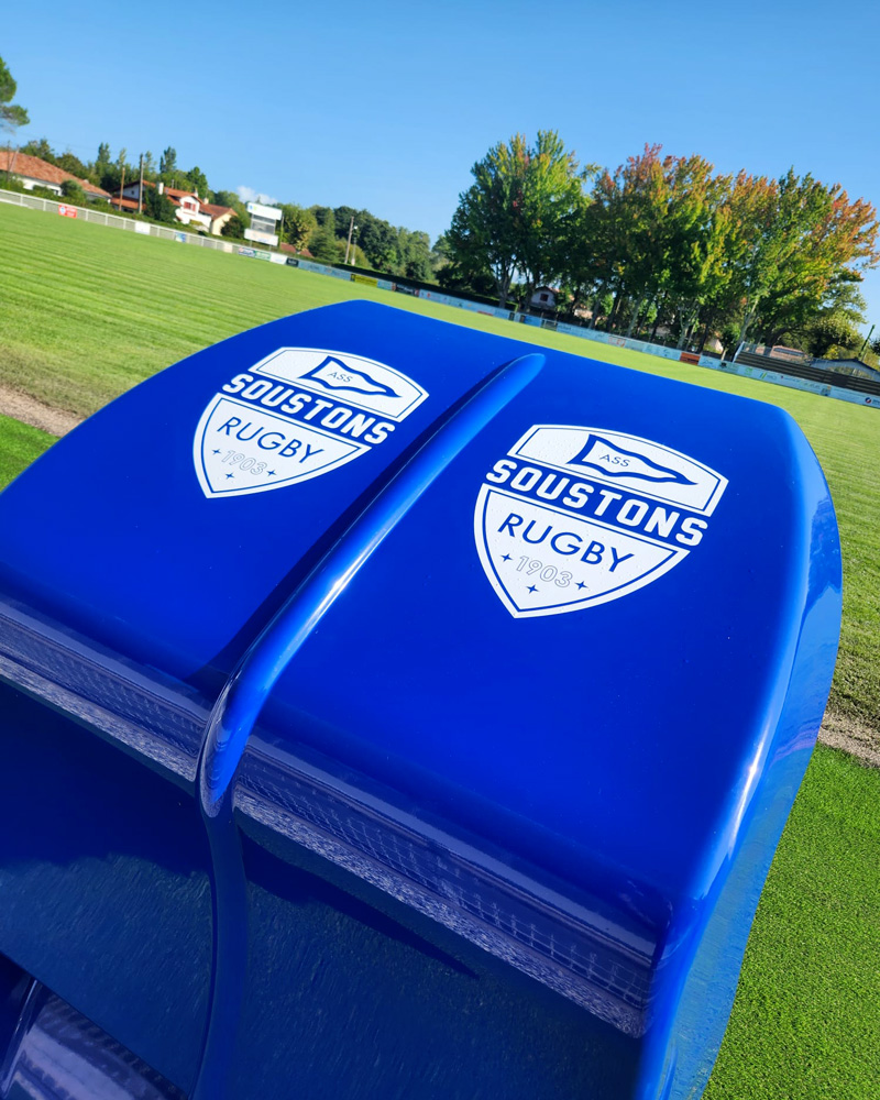 Menuiseries cintrées bois au stade de Soustons