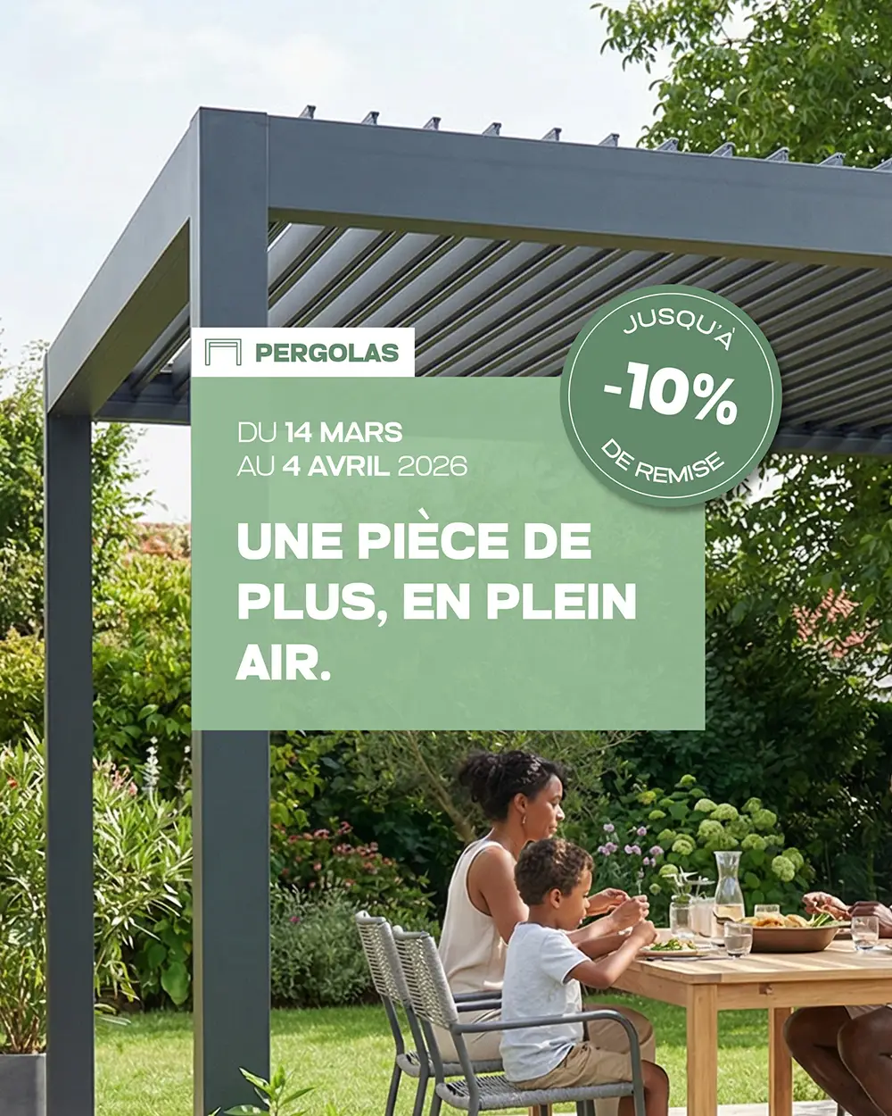 Alstor Promo Printemps pergolas