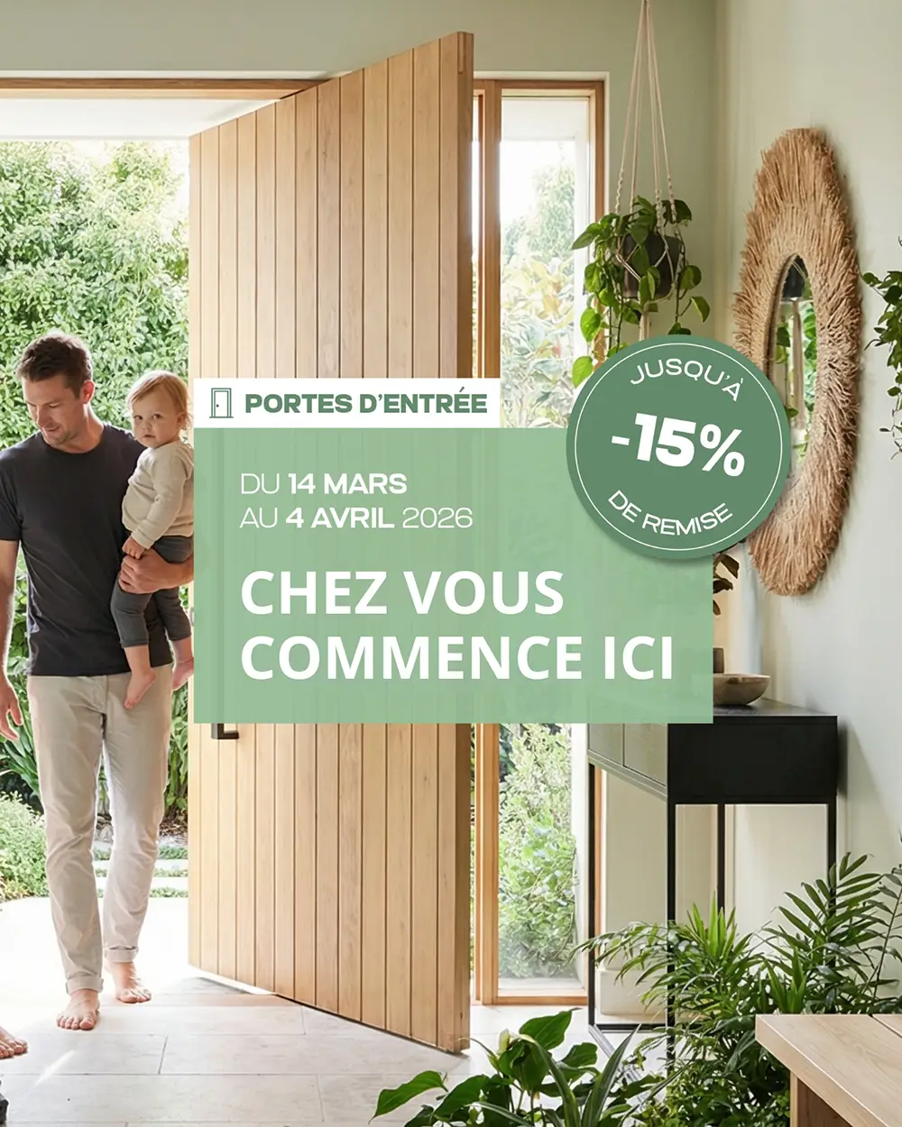 Alstor Promo Printemps porte entree