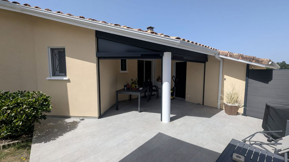 Stores ZIP pour fermeture de terrasse près de Tarbes